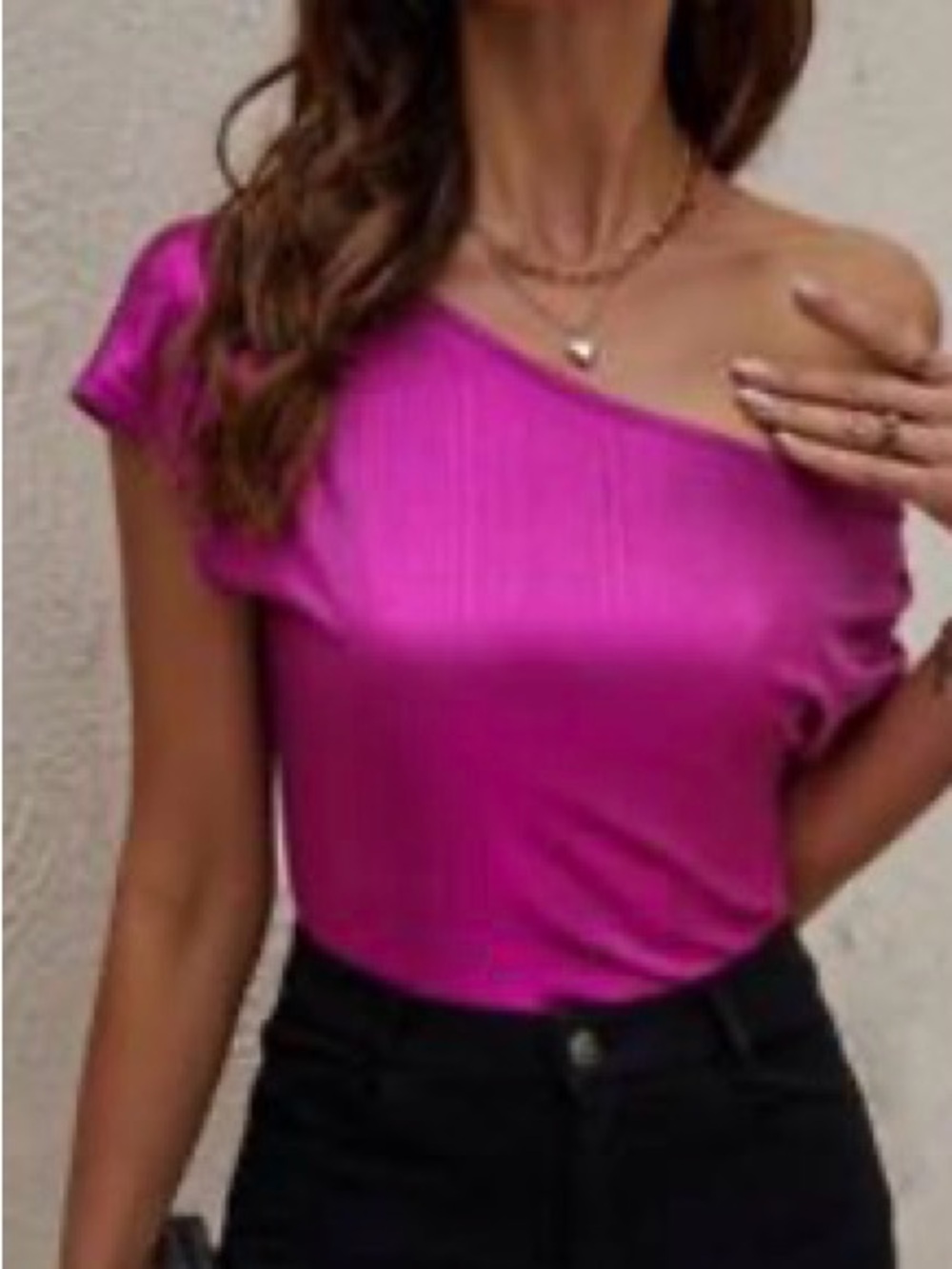 ☀️Bundle 2 for $15☀️SHEIN Shimmery Magenta Metallic Over the Shoulder